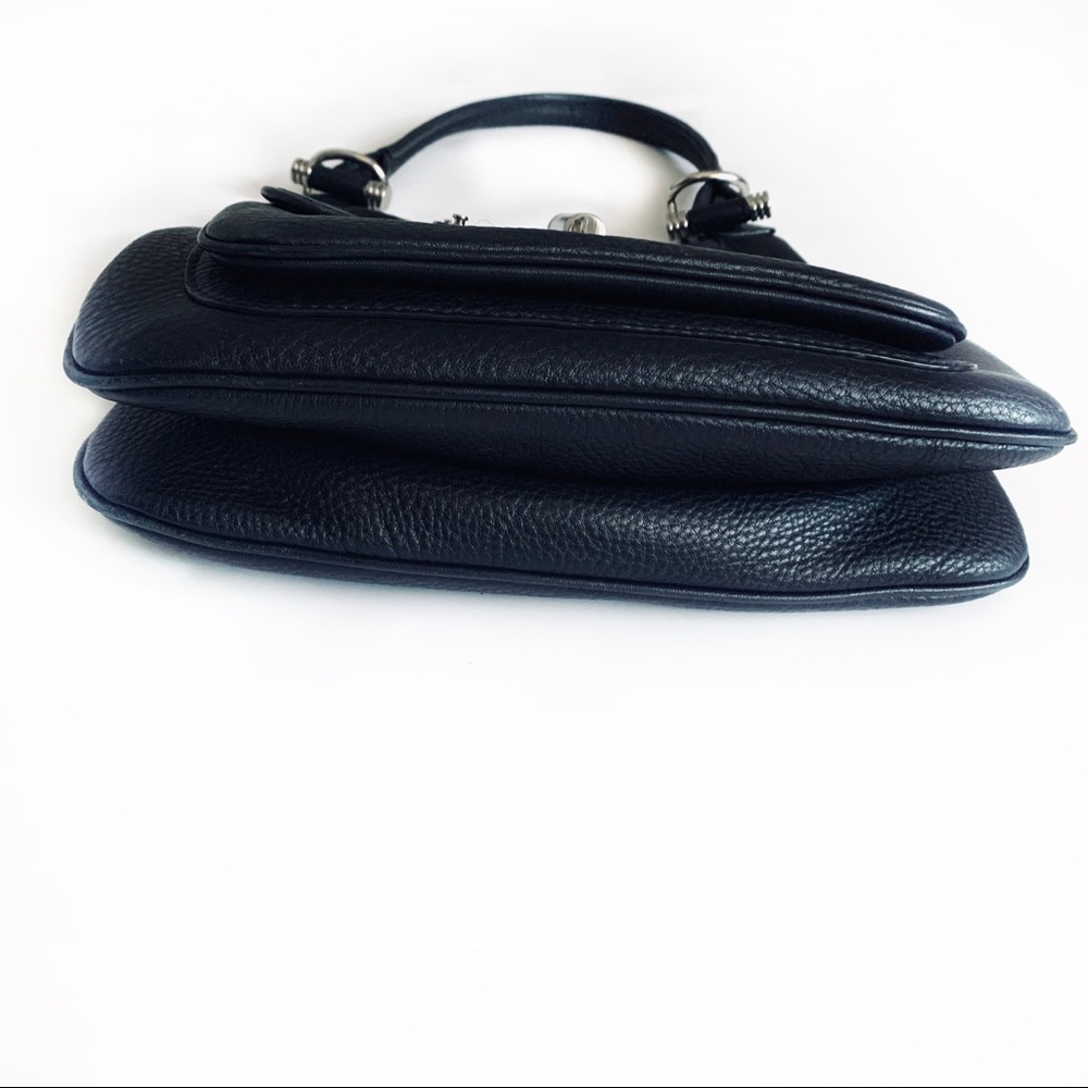 Banana Republic Black Leather Shoulder Bag/Purse - Picture 11 of 12